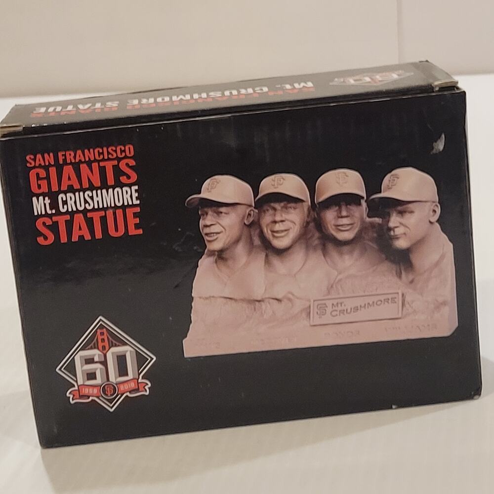 San Francisco Giants Mt. Crushmore Statue New in box Mays,McCovey,Bonds,Williams